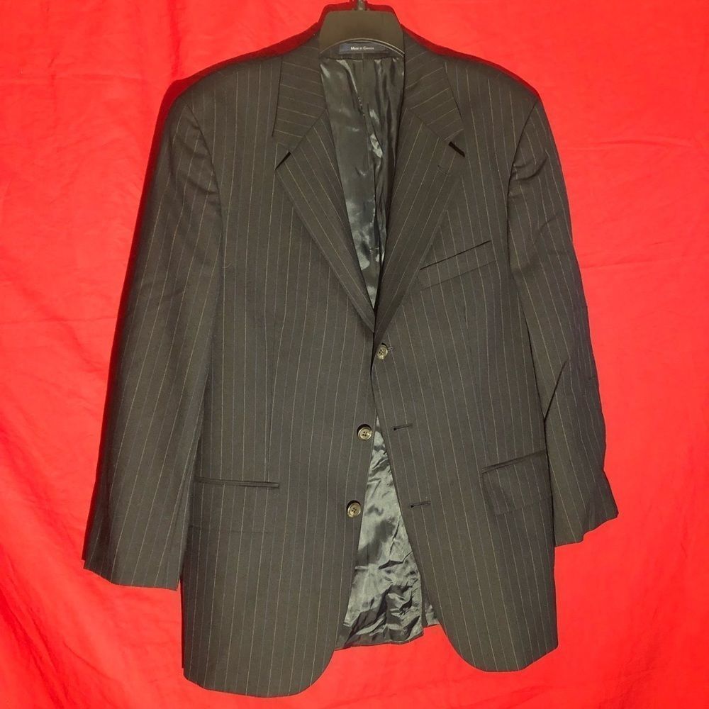 41R Chaps By Ralph Lauren Mens 3 Bttn Wool Blazer